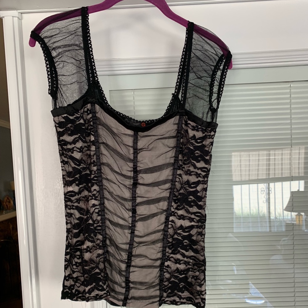 Black lace Guess Blouse